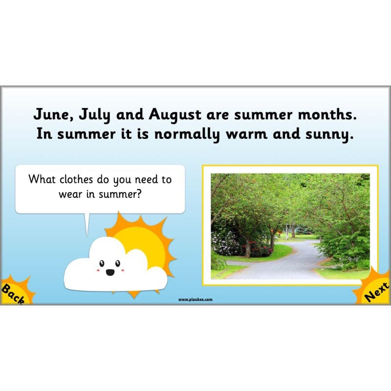 PlanBee Seasonal Changes Year 1 Science Lesson Plans for KS1