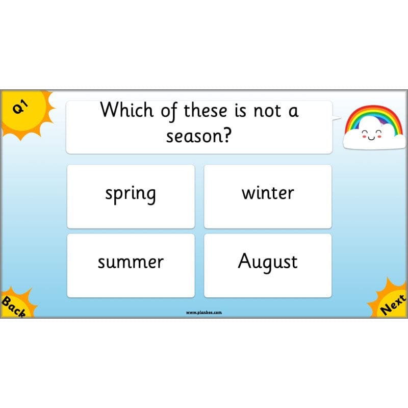 PlanBee Seasonal Changes Year 1 Science Lesson Plans for KS1