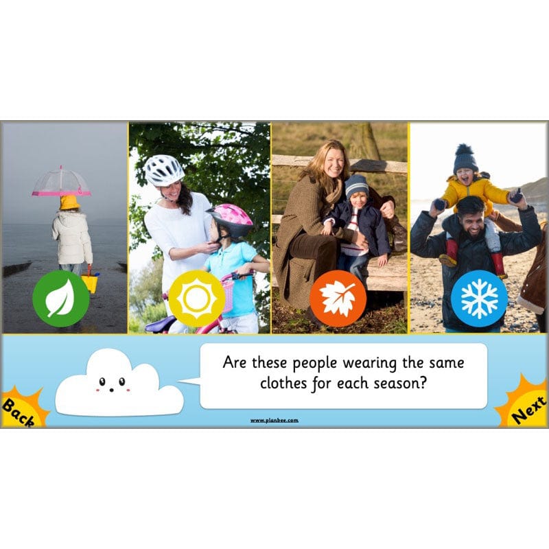 PlanBee Seasonal Changes Year 1 Science Lesson Plans for KS1