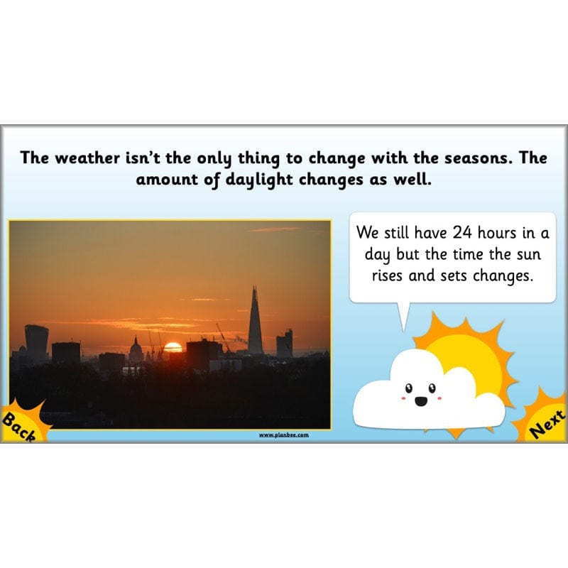 PlanBee Seasonal Changes Year 1 Science Lesson Plans for KS1