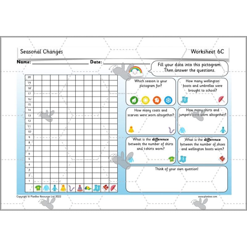 PlanBee Seasonal Changes Year 1 Science Lesson Plans for KS1