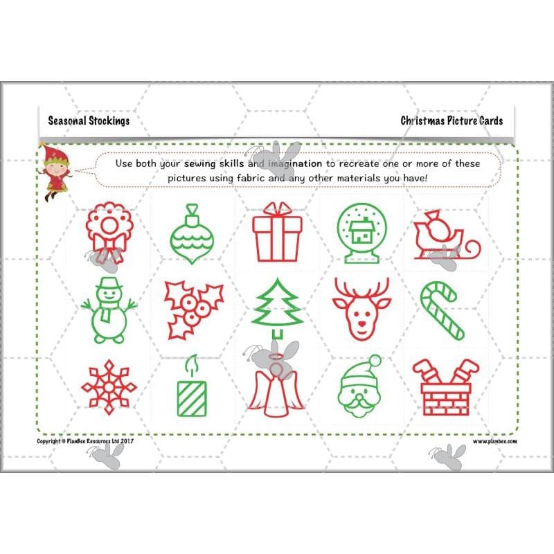 PlanBee Kids Christmas Stockings | Christmas Sewing for Kids PlanBee