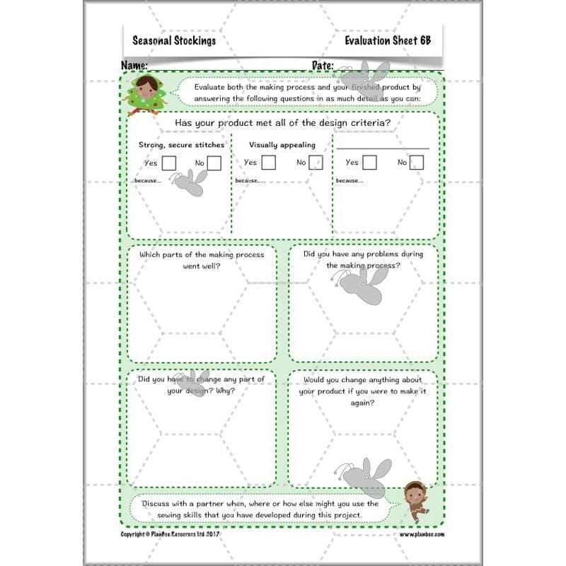 PlanBee Kids Christmas Stockings | Christmas Sewing for Kids PlanBee