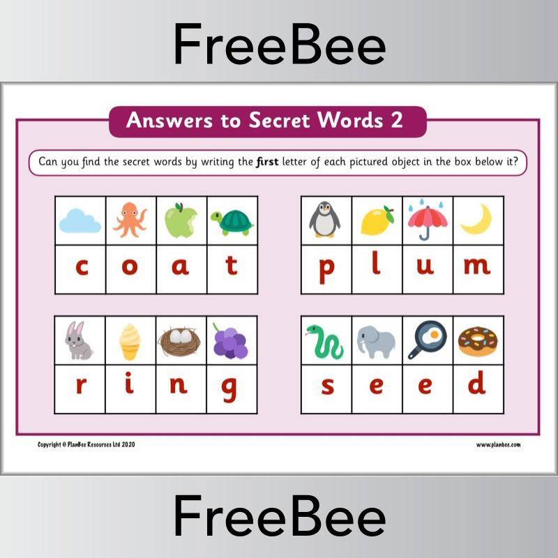 FREE Fun with Words Pack by PlanBee