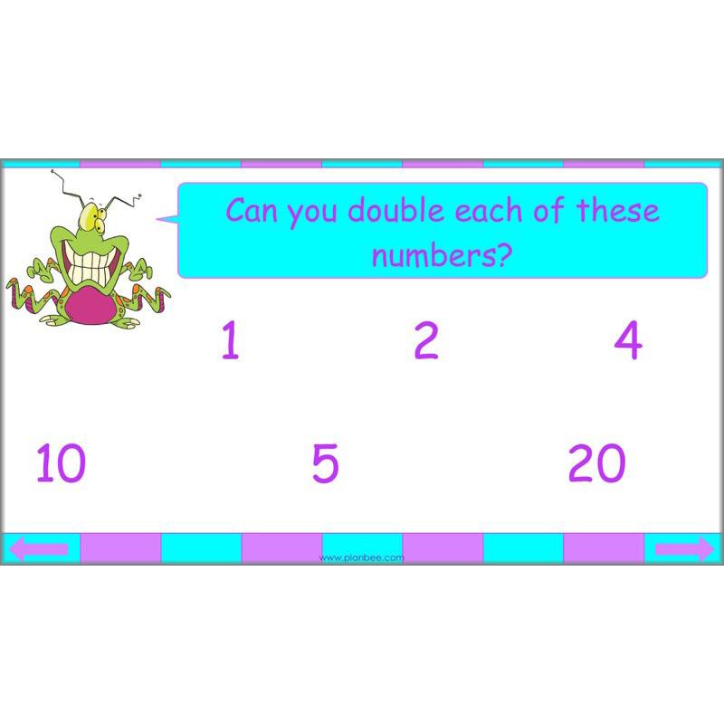 PlanBee Seeing Doubles - Doubling and Halving Year 4 Maths Lesson Planning