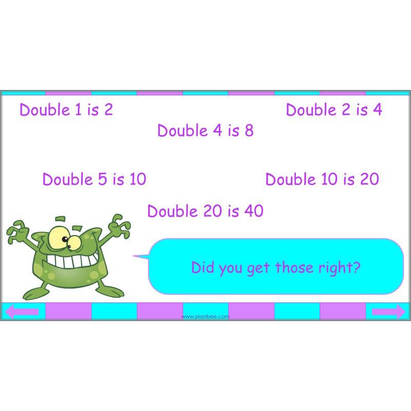 PlanBee Seeing Doubles - Doubling and Halving Year 4 Maths Lesson Planning