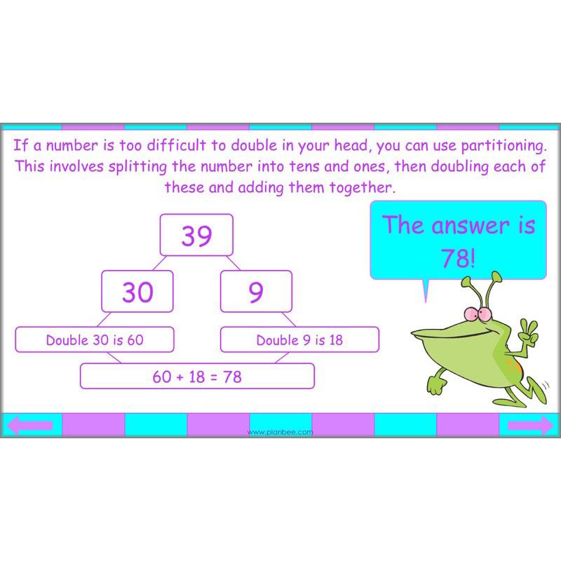 PlanBee Seeing Doubles - Doubling and Halving Year 4 Maths Lesson Planning