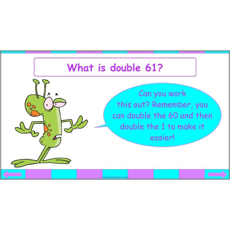 PlanBee Seeing Doubles - Doubling and Halving Year 4 Maths Lesson Planning