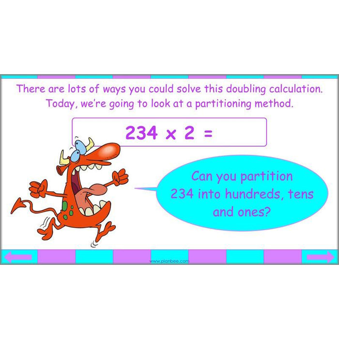 PlanBee Seeing Doubles - Doubling and Halving Year 4 Maths Lesson Planning