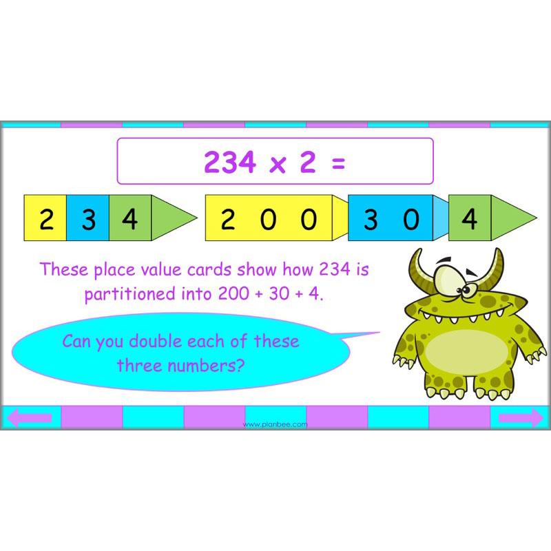 PlanBee Seeing Doubles - Doubling and Halving Year 4 Maths Lesson Planning