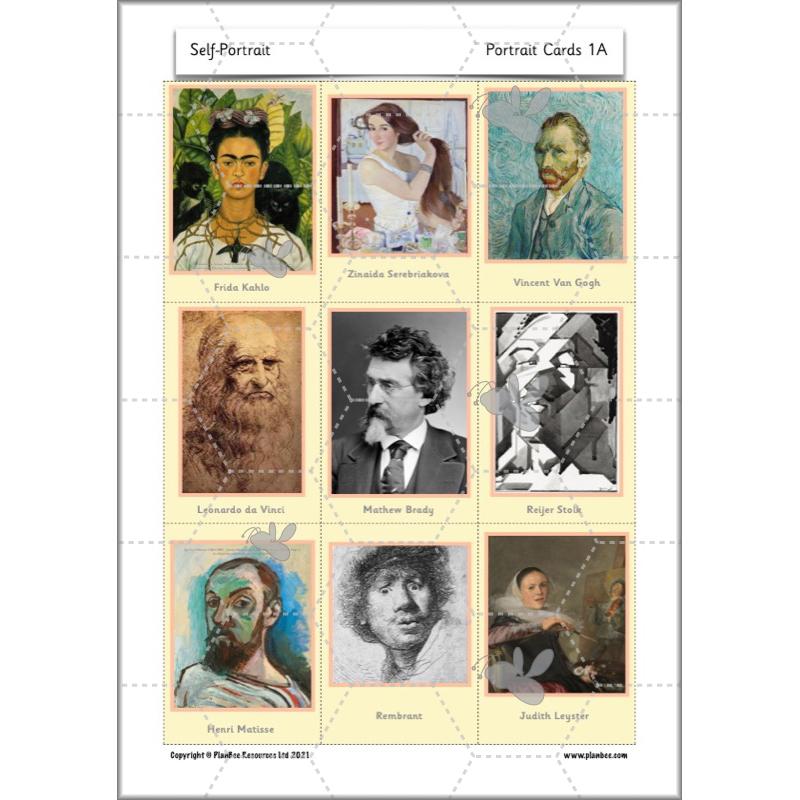 PlanBee Self Portrait: Primary Art Lessons for Year 1 & Year 2