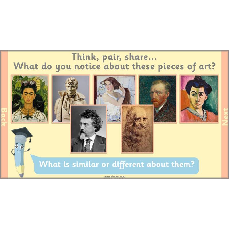 PlanBee Self Portrait: Primary Art Lessons for Year 1 & Year 2