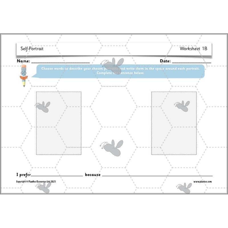 PlanBee Self Portrait: Primary Art Lessons for Year 1 & Year 2