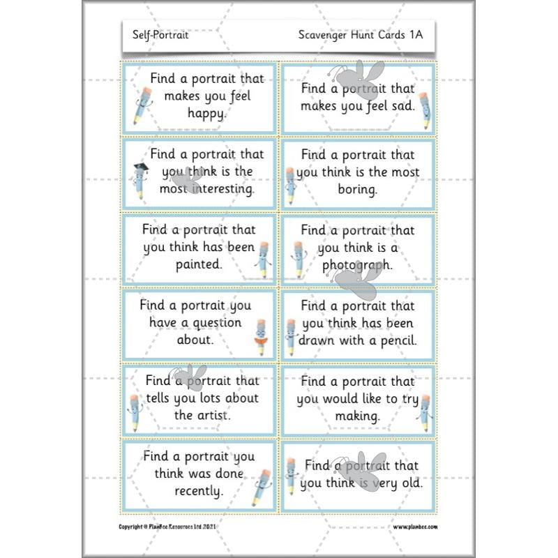 PlanBee Self Portrait: Primary Art Lessons for Year 1 & Year 2