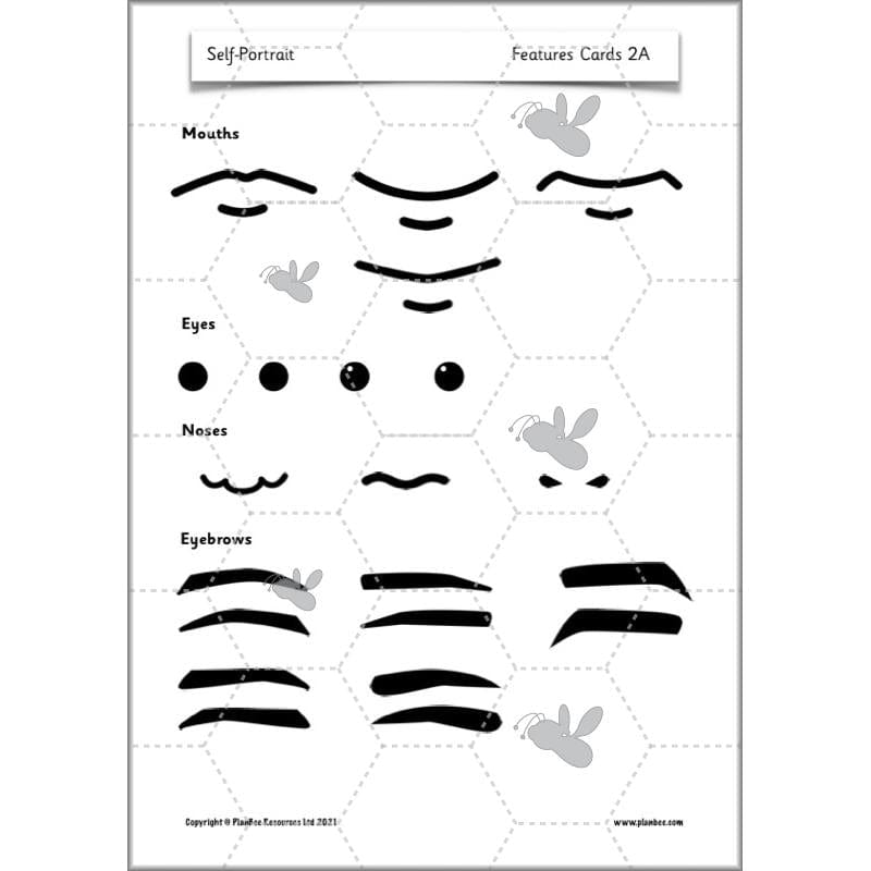 PlanBee Self Portrait: Primary Art Lessons for Year 1 & Year 2