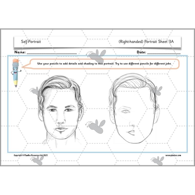 PlanBee Self Portrait: Primary Art Lessons for Year 1 & Year 2