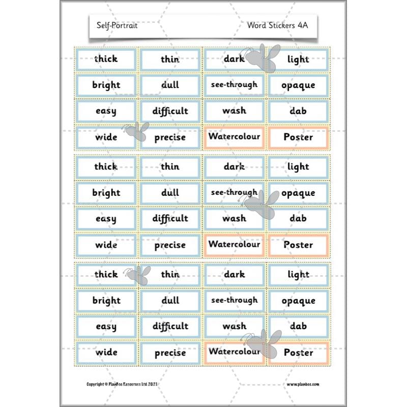 PlanBee Self Portrait: Primary Art Lessons for Year 1 & Year 2