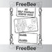 PlanBee Self Portrait Sketch Book Cover | PlanBee FreeBees