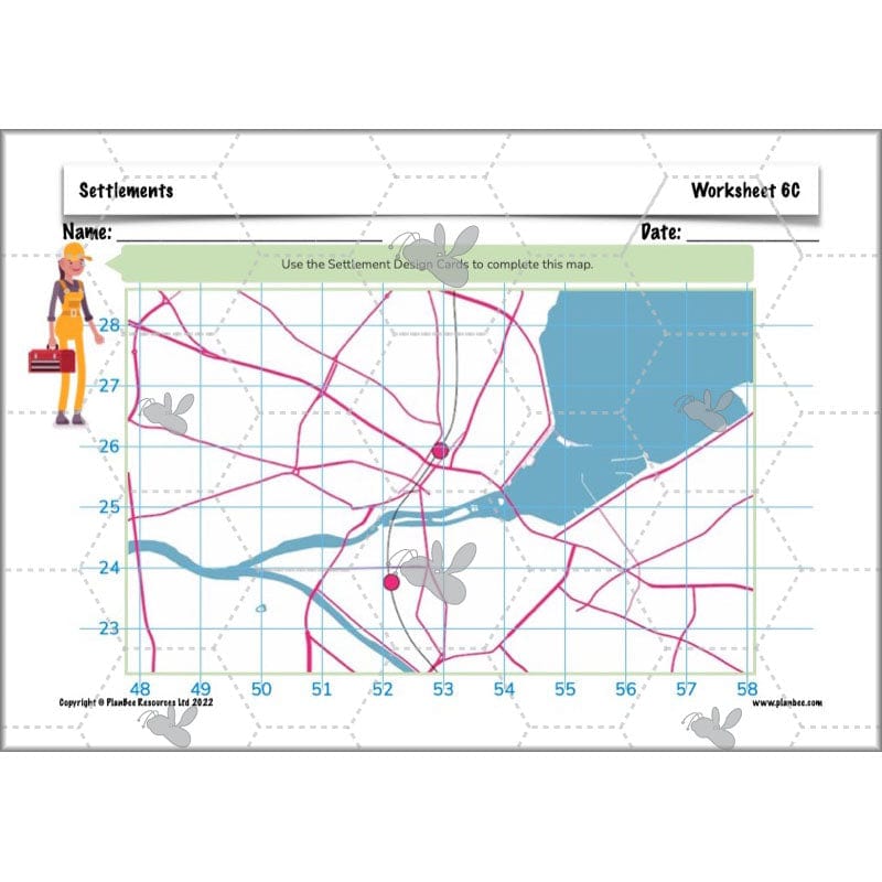 PlanBee Settlements KS2 Geography Lessons for Year 3/4 by PlanBee