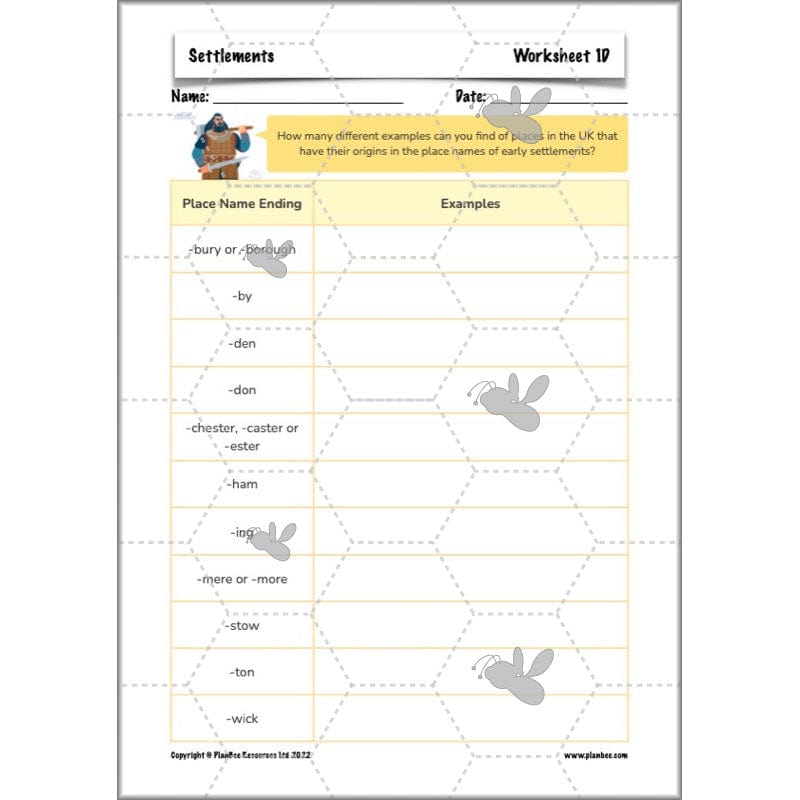 PlanBee Settlements KS2 Geography Lessons for Year 3/4 by PlanBee