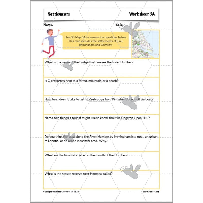 PlanBee Settlements KS2 Geography Lessons for Year 3/4 by PlanBee