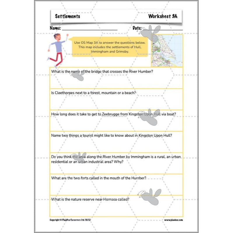 Settlements KS2 Geography Lessons for Year 3/4 by PlanBee