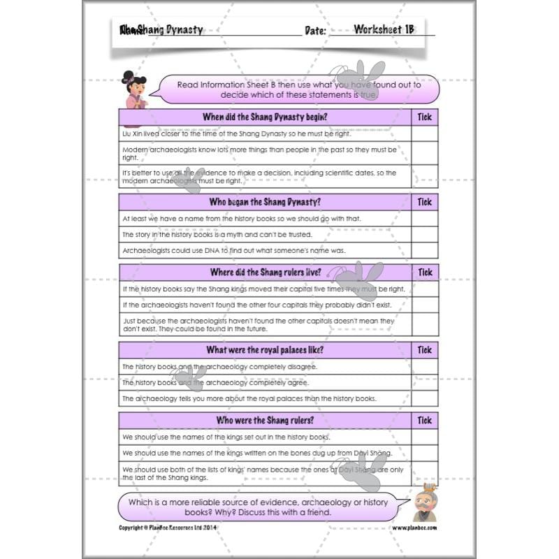 PlanBee Shang Dynasty KS2 Planning Pack for Year 5 & 6 by PlanBee
