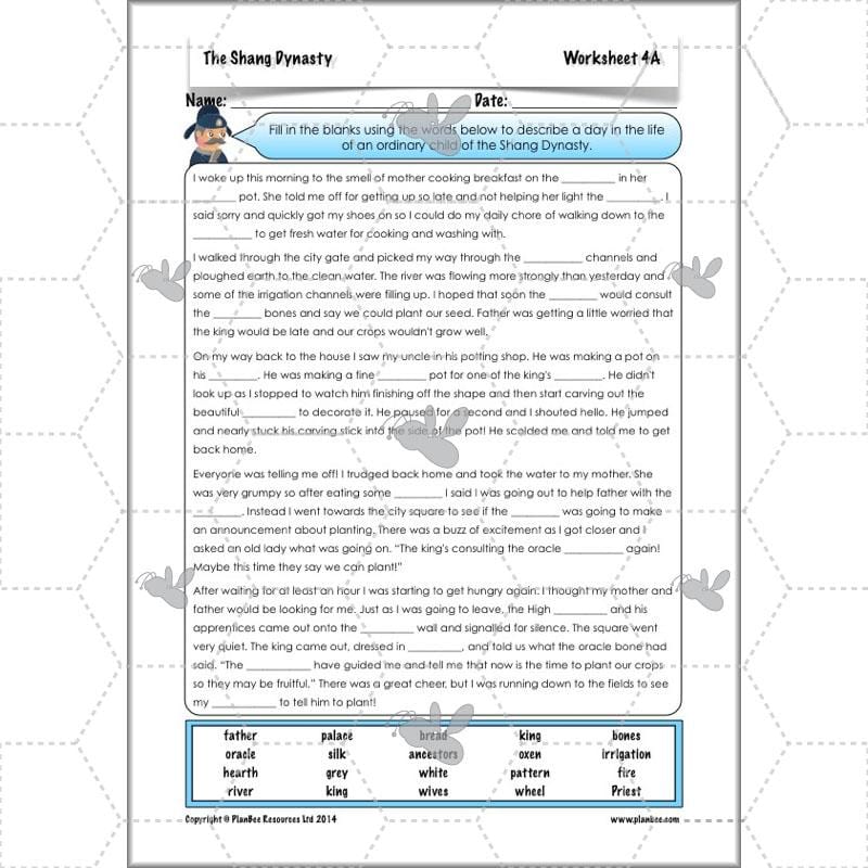 PlanBee Shang Dynasty KS2 Planning Pack for Year 5 & 6 by PlanBee