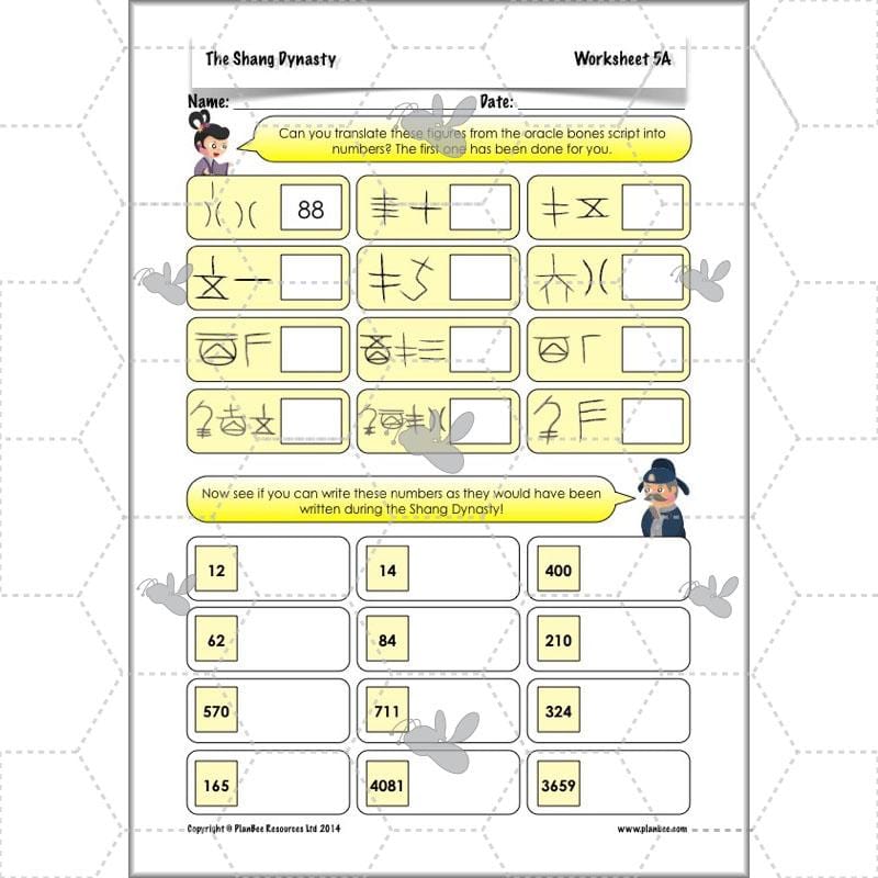 PlanBee Shang Dynasty KS2 Planning Pack for Year 5 & 6 by PlanBee
