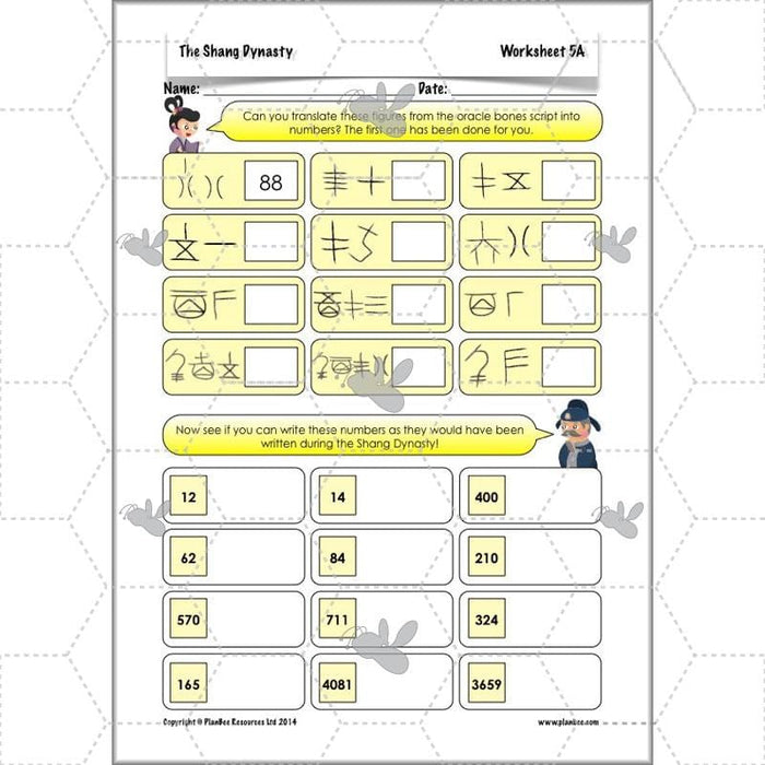 PlanBee Shang Dynasty KS2 Planning Pack for Year 5 & 6 by PlanBee