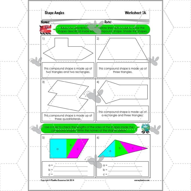 PlanBee Shape Angles Year 4 Shape Properties Lesson | PlanBee