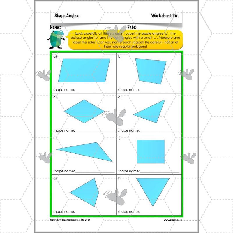 PlanBee Shape Angles Year 4 Shape Properties Lesson | PlanBee
