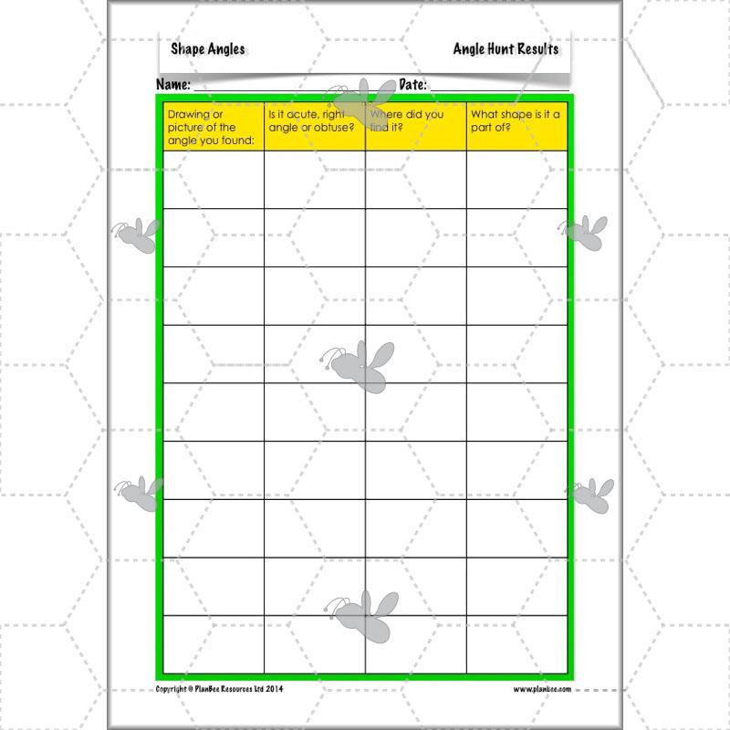 PlanBee Shape Angles Year 4 Shape Properties Lesson | PlanBee