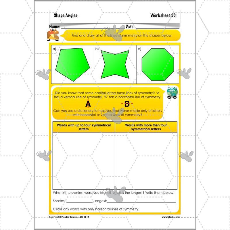 PlanBee Shape Angles Year 4 Shape Properties Lesson | PlanBee