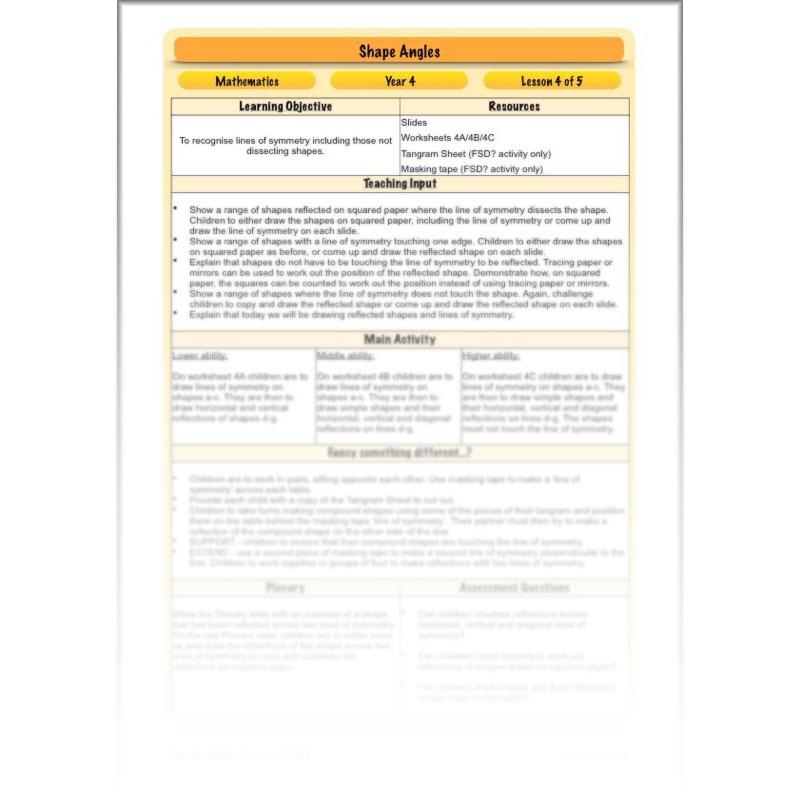 PlanBee Shape Angles Year 4 Shape Properties Lesson | PlanBee