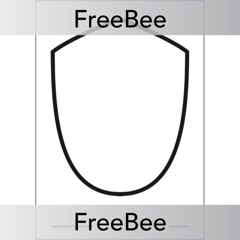 PlanBee FREE Shield Template by PlanBee