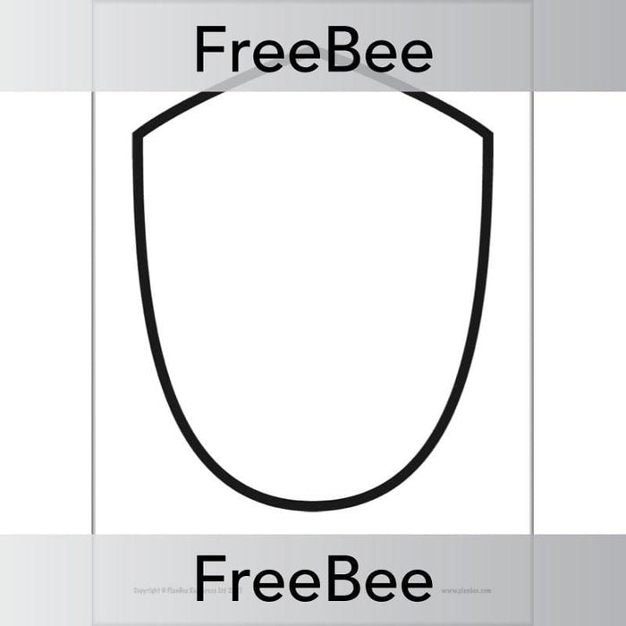 PlanBee FREE Shield Template by PlanBee