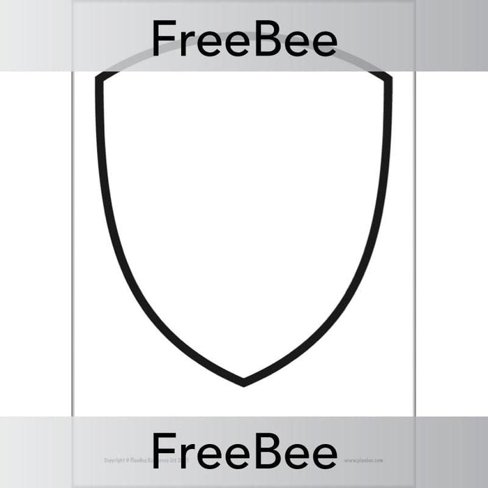 PlanBee FREE Shield Template by PlanBee