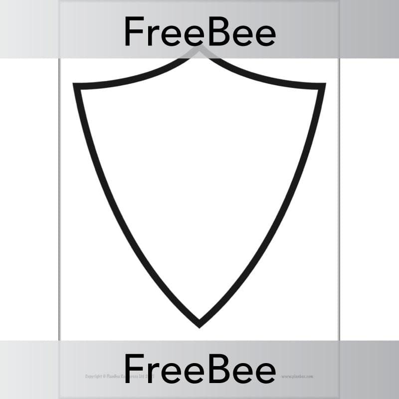 PlanBee FREE Shield Template by PlanBee