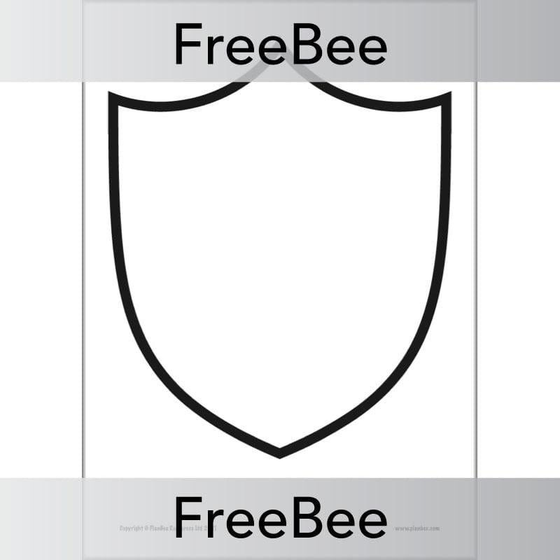 PlanBee FREE Shield Template by PlanBee