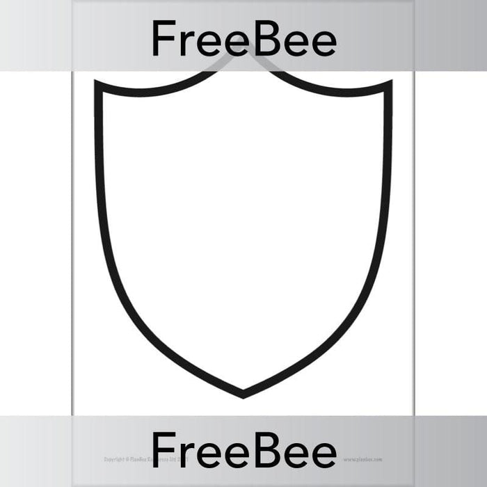 Empty Shield Template.pdf Blank Shield Templates Outline Ribbon And Shield Royalty Free Stock
