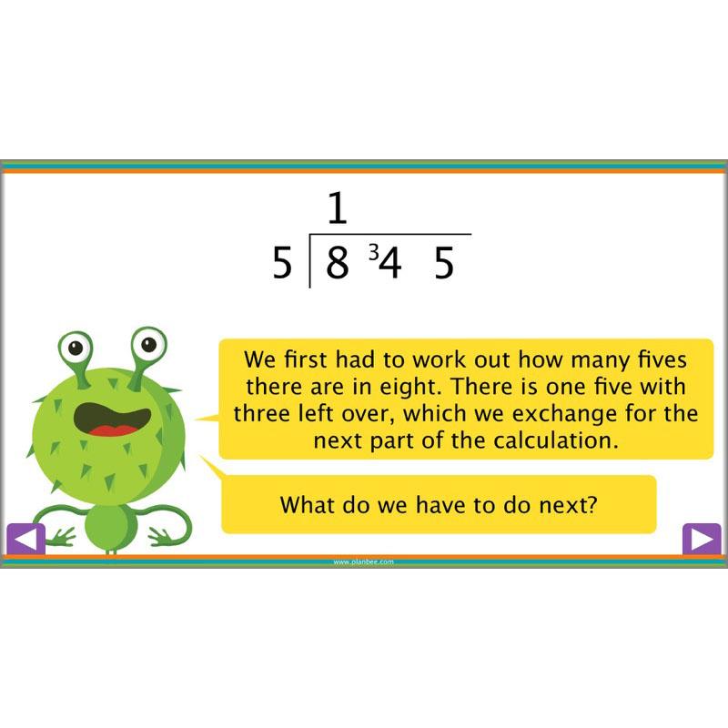 PlanBee Short Division - Year 5 Maths Planning and Resources from PlanBee