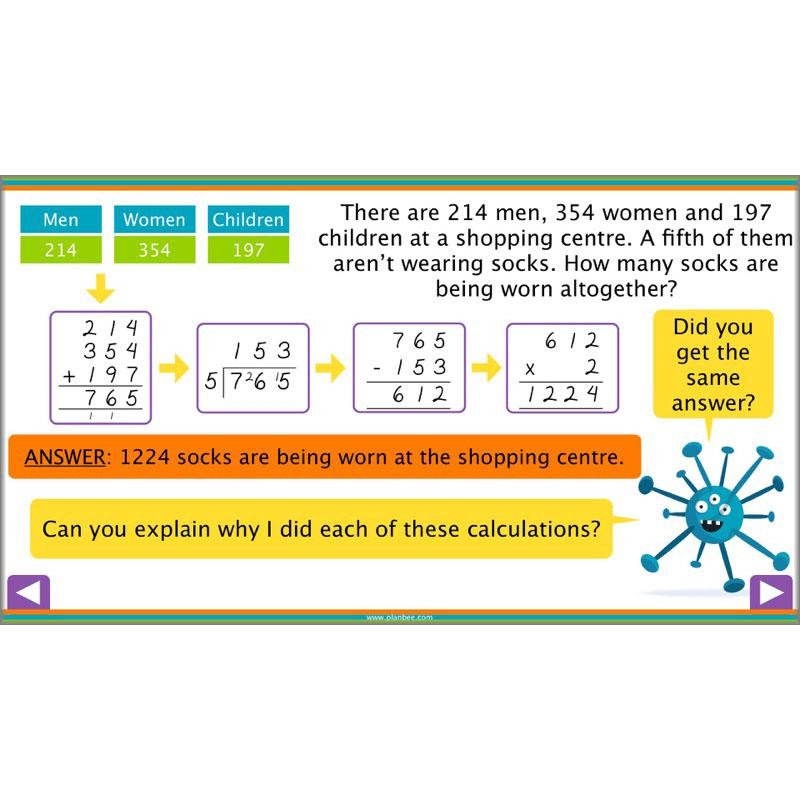 PlanBee Short Division - Year 5 Maths Planning and Resources from PlanBee