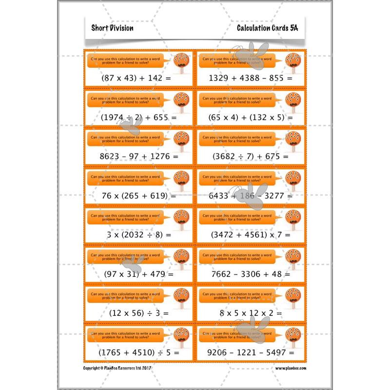 PlanBee Short Division - Year 5 Maths Planning and Resources from PlanBee