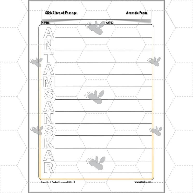 PlanBee Sikh Rites of Passage: KS2 RE lesson planning pack