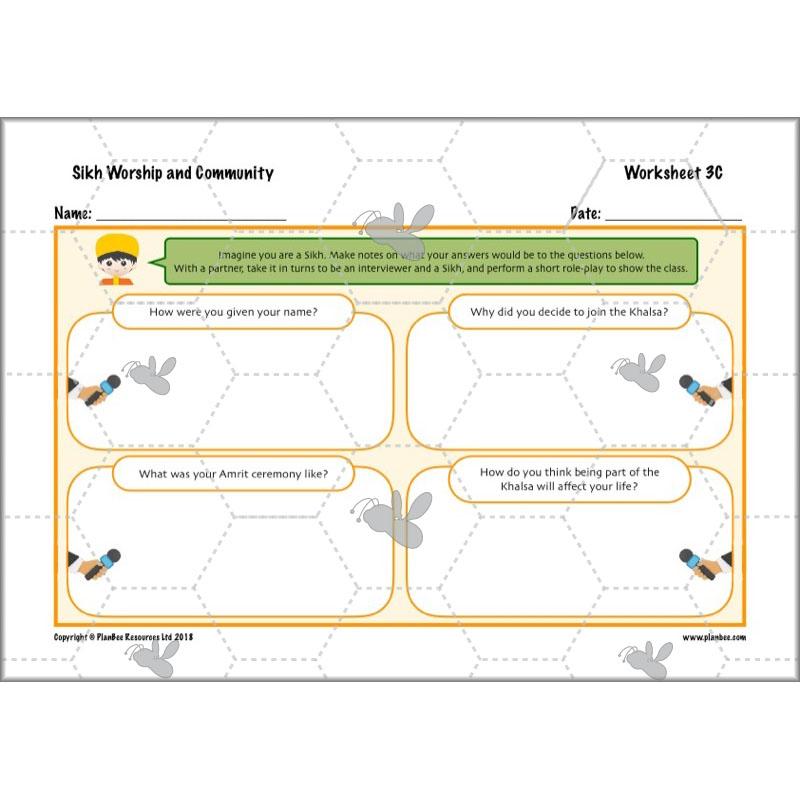 PlanBee Sikh Worship and Community: KS2 RE lesson plans
