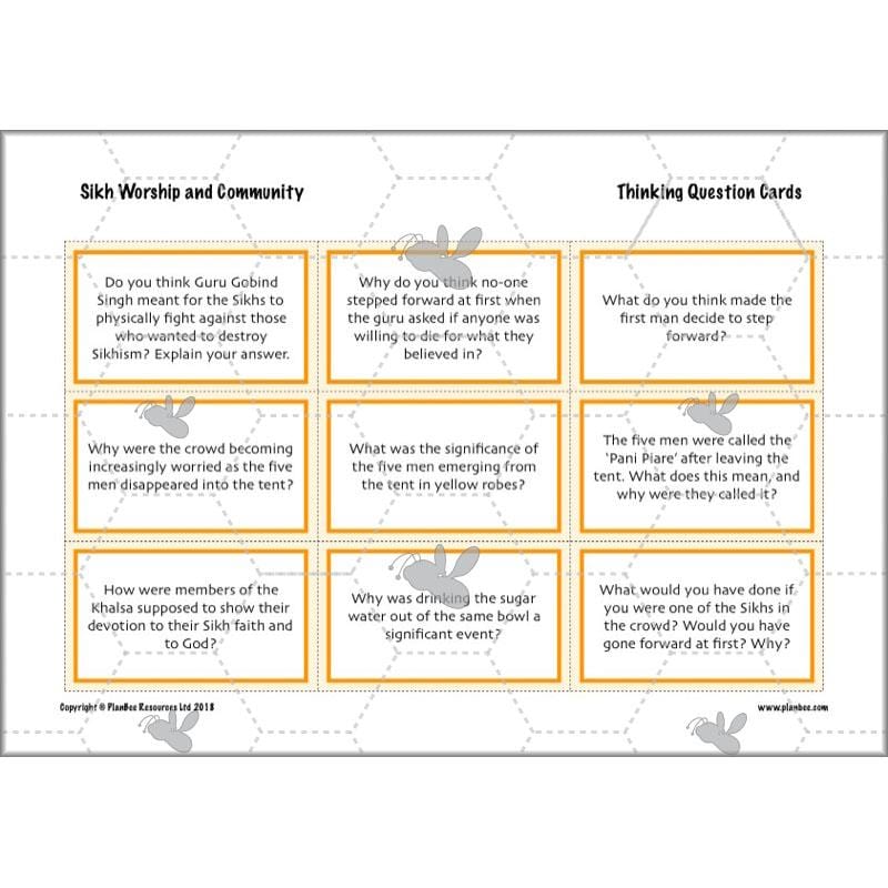 PlanBee Sikh Worship and Community: KS2 RE lesson plans