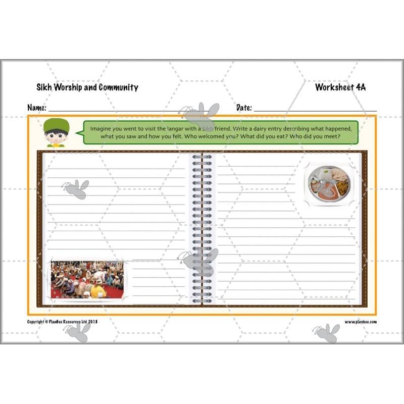 PlanBee Sikh Worship and Community: KS2 RE lesson plans