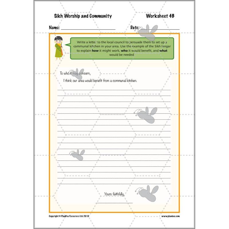 PlanBee Sikh Worship and Community: KS2 RE lesson plans