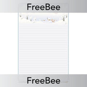 PlanBee Snowy Mountain Writing Frame | PlanBee FreeBees